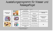 Ausstellungsprogramm für Rassegeflügel