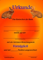 Urkunden für Vorzüglich